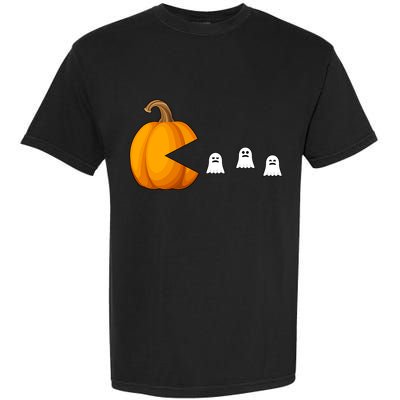 Pumpkin Ghosts Retro Pic Elated Garment-Dyed Heavyweight T-Shirt