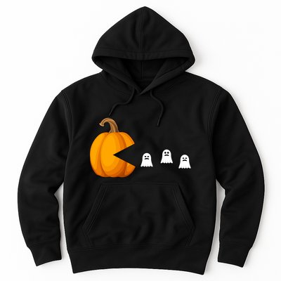 Pumpkin Ghosts Retro Pic Elated Hoodie
