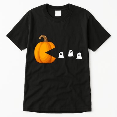 Pumpkin Ghosts Retro Pic Elated Tall T-Shirt