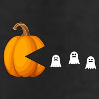 Pumpkin Ghosts Retro Pic Elated Tumbler