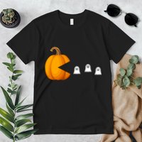 Pumpkin Ghosts Retro Pic Elated Premium T-Shirt
