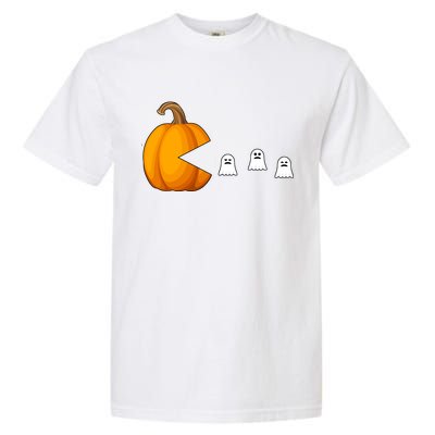 Pumpkin Ghosts Retro Pic Elated Garment-Dyed Heavyweight T-Shirt