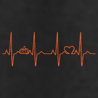 Pumpkin Halloween Heartbeat Pulse Trucker Hat