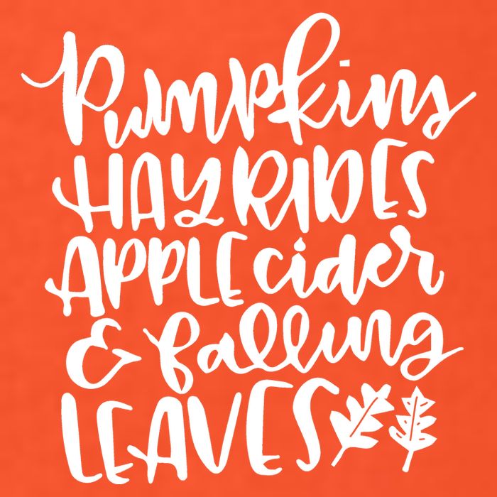 Pumpkin Hayrides Apple cider Falling Leaves Kids T-Shirt