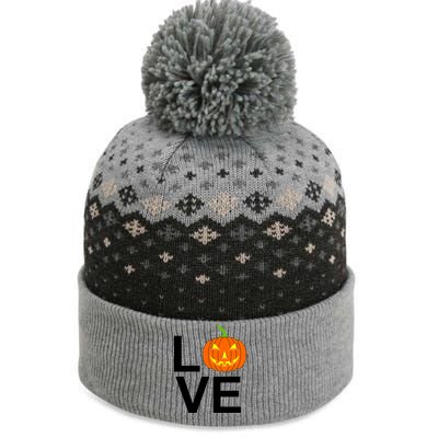 Pumpkin Love Halloween The Baniff Cuffed Pom Beanie