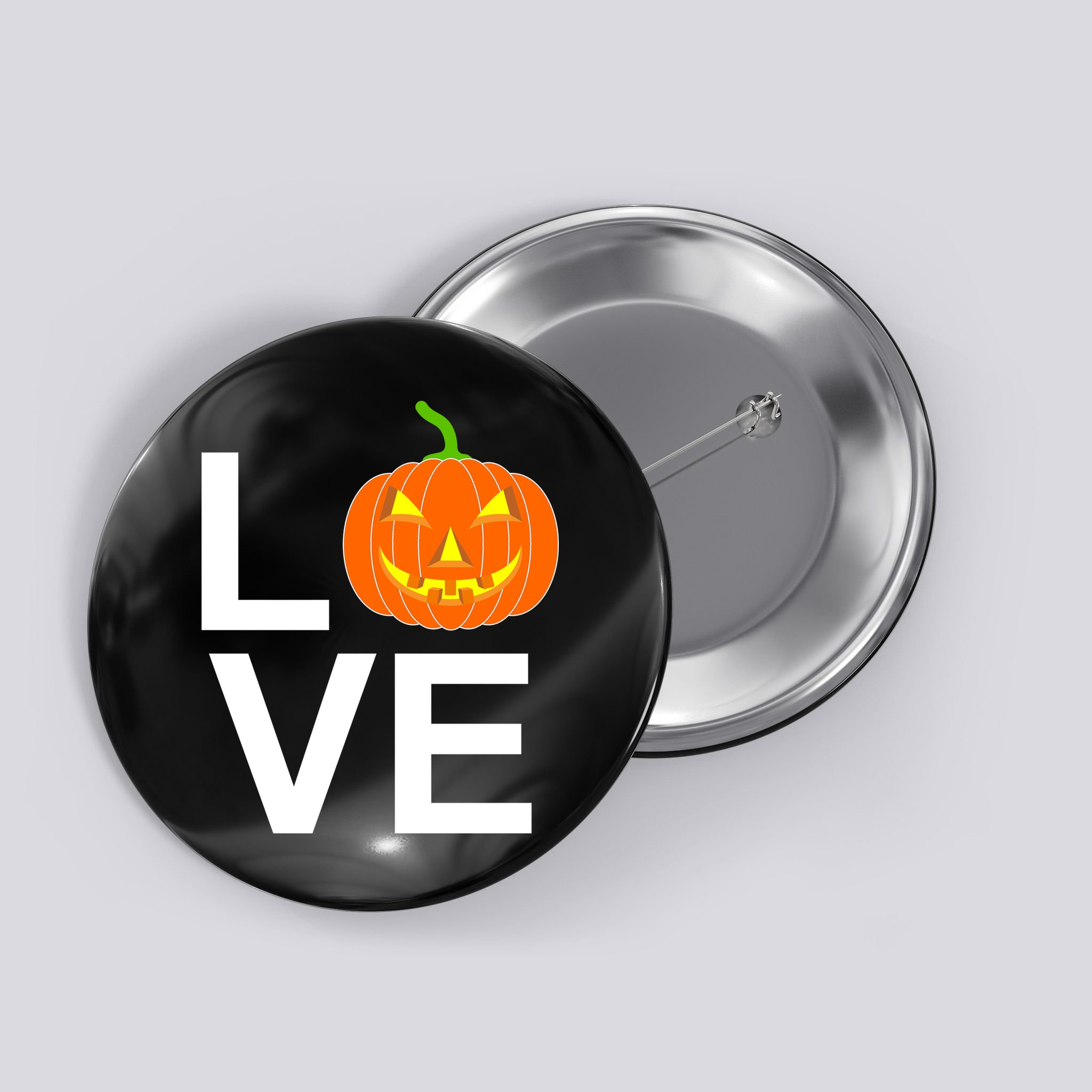 Pumpkin Love Halloween Button