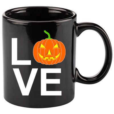 Pumpkin Love Halloween 11oz C Handle Ceramic Mug
