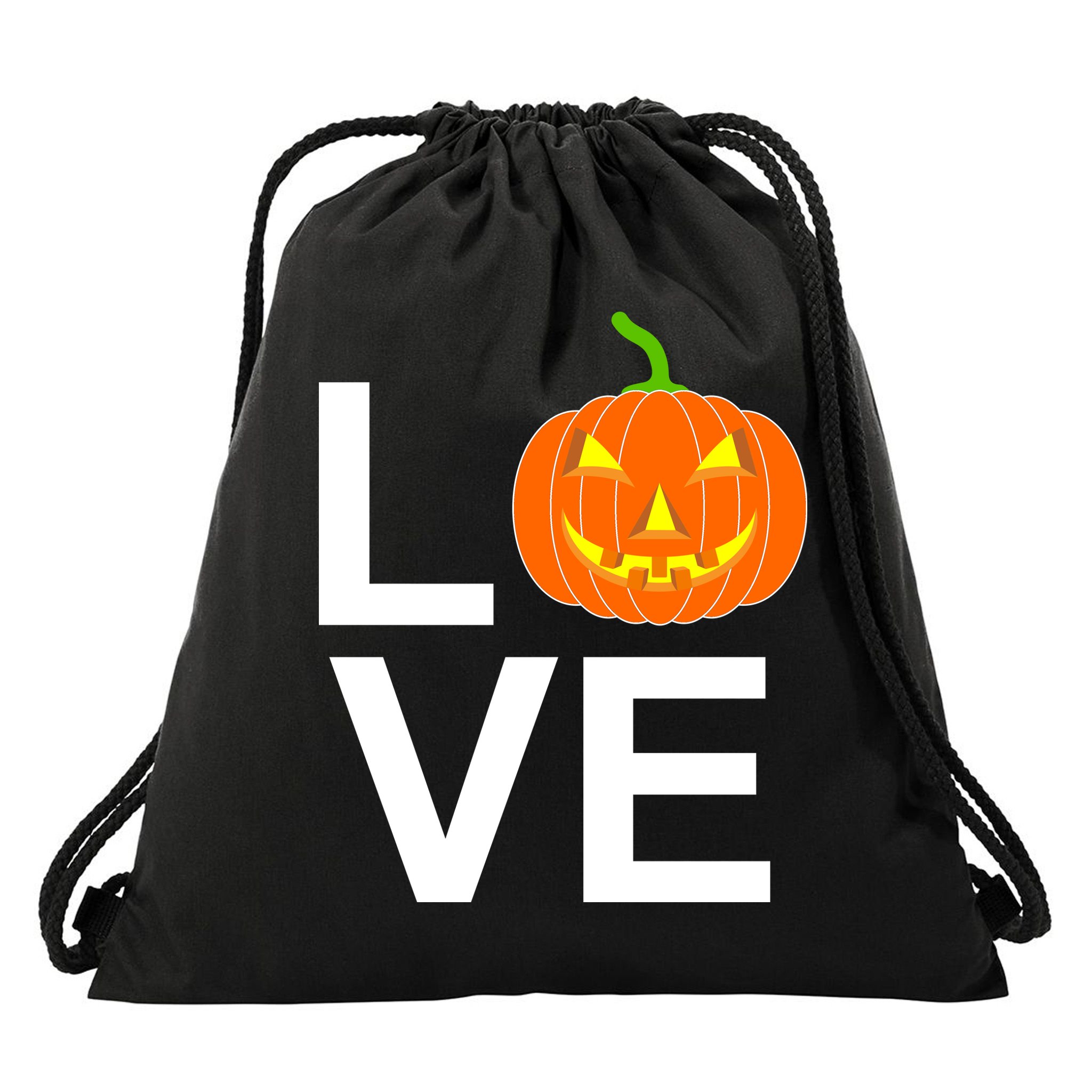 Pumpkin Love Halloween Drawstring Bag