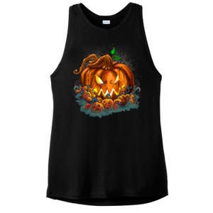 Pumpkin Patch Halloween Ladies PosiCharge Tri-Blend Wicking Tank