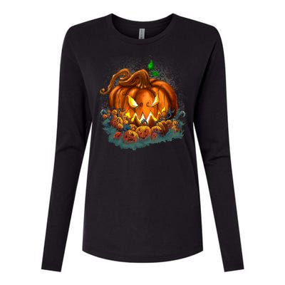 Pumpkin Patch Halloween Womens Cotton Relaxed Long Sleeve T-Shirt