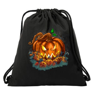 Pumpkin Patch Halloween Drawstring Bag