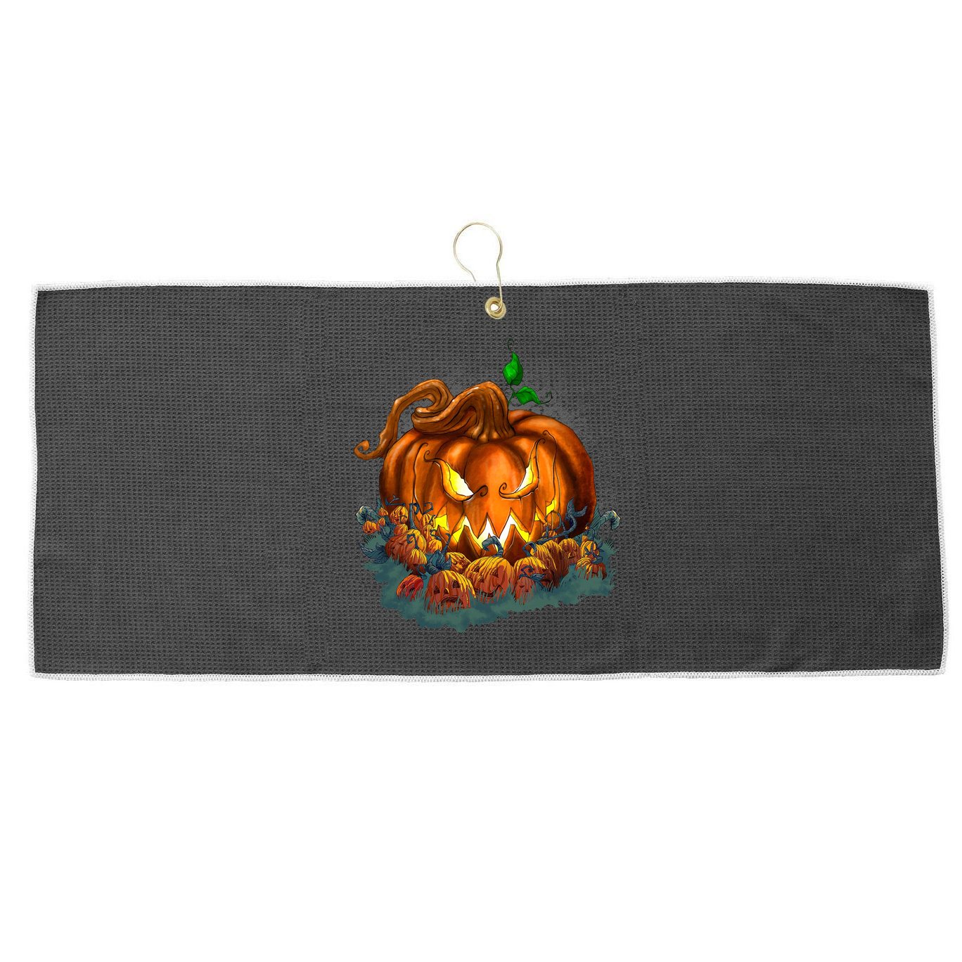 Pumpkin Patch Halloween Large Microfiber Waffle Golf Towel