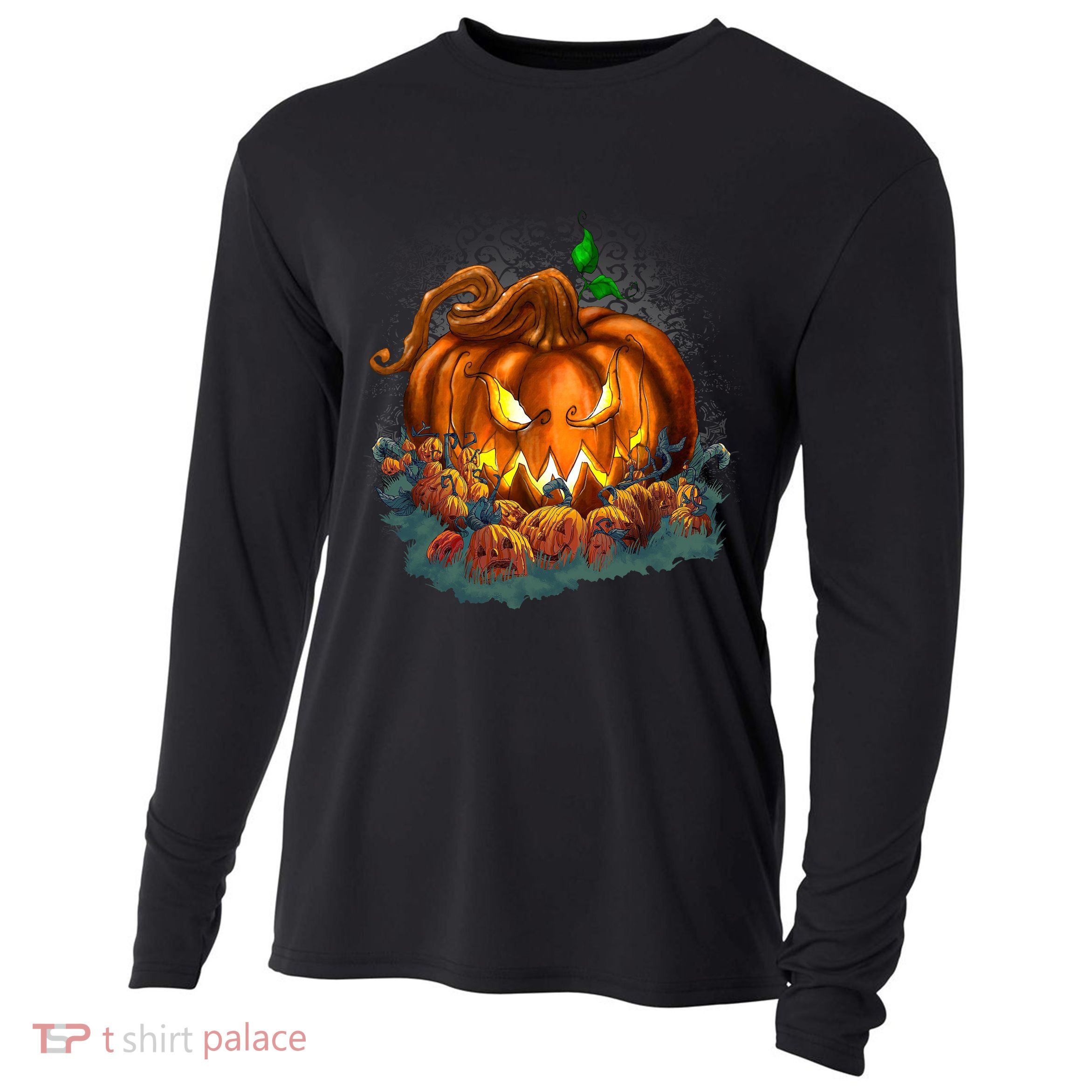 Pumpkin Patch Halloween Cooling Performance Long Sleeve Crew