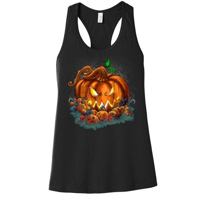 Pumpkin Patch Halloween Women's Racerback Tank