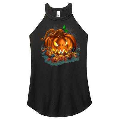 Pumpkin Patch Halloween Women’s Perfect Tri Rocker Tank