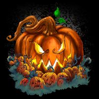 Pumpkin Patch Halloween Women's V-Neck T-Shirt