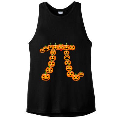Pumpkin Pi Emoji's Halloween Math 3.14 Ladies PosiCharge Tri-Blend Wicking Tank