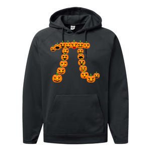 Pumpkin Pi Emoji's Halloween Math 3.14 Performance Fleece Hoodie