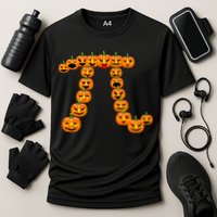 Pumpkin Pi Emoji's Halloween Math 3.14 Performance Shirt