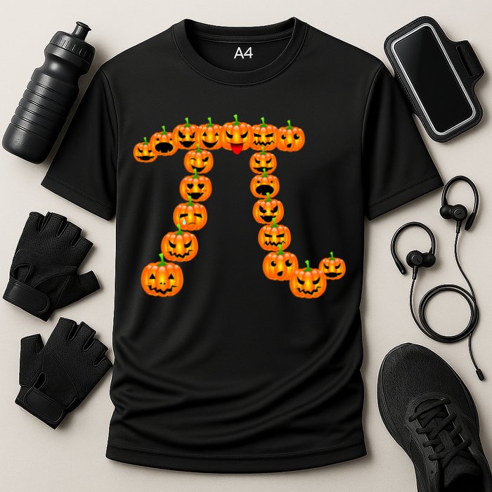 Pumpkin Pi Emoji's Halloween Math 3.14 Performance Shirt