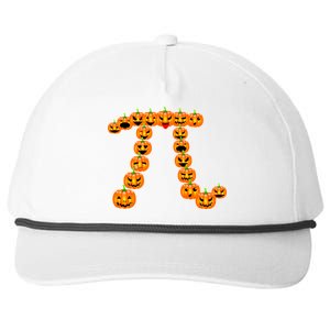 Pumpkin Pi Emoji's Halloween Math 3.14 Snapback Five-Panel Rope Hat