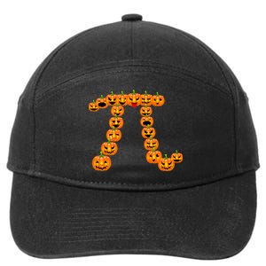 Pumpkin Pi Emoji's Halloween Math 3.14 7-Panel Snapback Hat