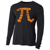 Pumpkin Pi Emoji's Halloween Math 3.14 Cooling Performance Long Sleeve Crew