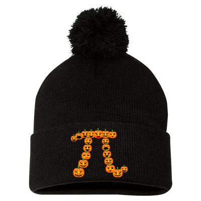 Pumpkin Pi Emoji's Halloween Math 3.14 Pom Pom 12in Knit Beanie