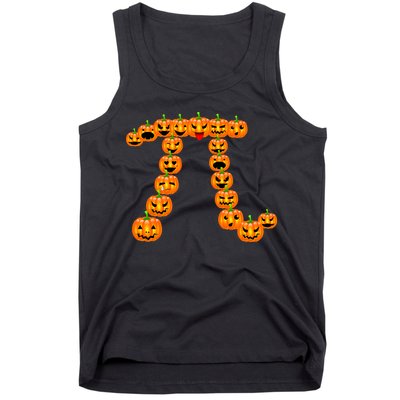 Pumpkin Pi Emoji's Halloween Math 3.14 Tank Top