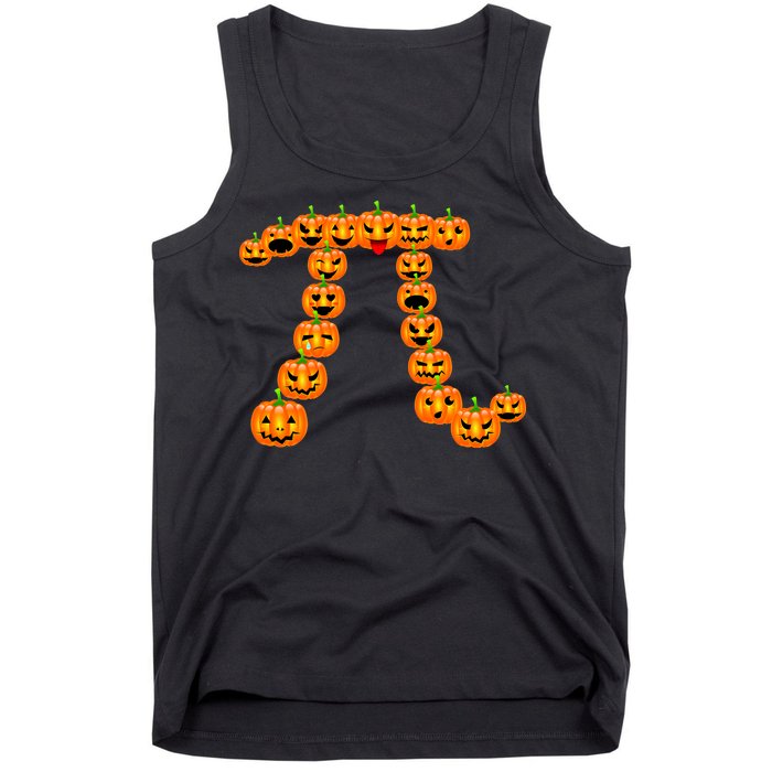 Pumpkin Pi Emoji's Halloween Math 3.14 Tank Top