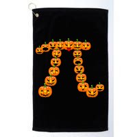 Pumpkin Pi Emoji's Halloween Math 3.14 Golf Towel