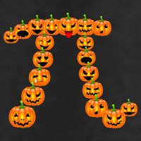 Pumpkin Pi Emoji's Halloween Math 3.14 Golf Towel