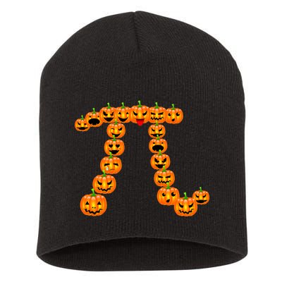 Pumpkin Pi Emoji's Halloween Math 3.14 Short Acrylic Beanie