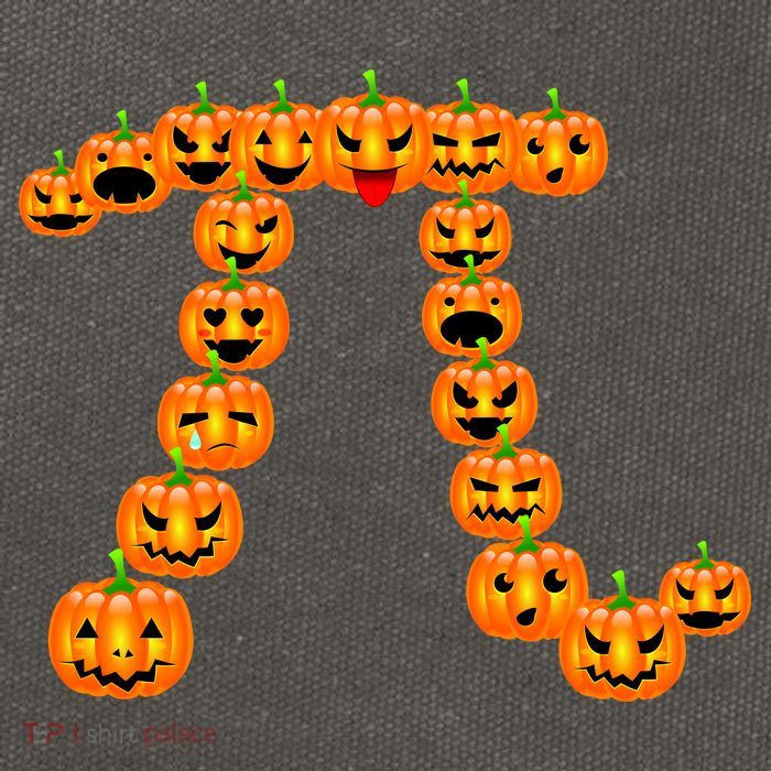 Pumpkin Pi Emoji's Halloween Math 3.14 Cotton Canvas Backpack