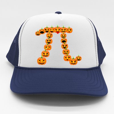 Pumpkin Pi Emoji's Halloween Math 3.14 Trucker Hat