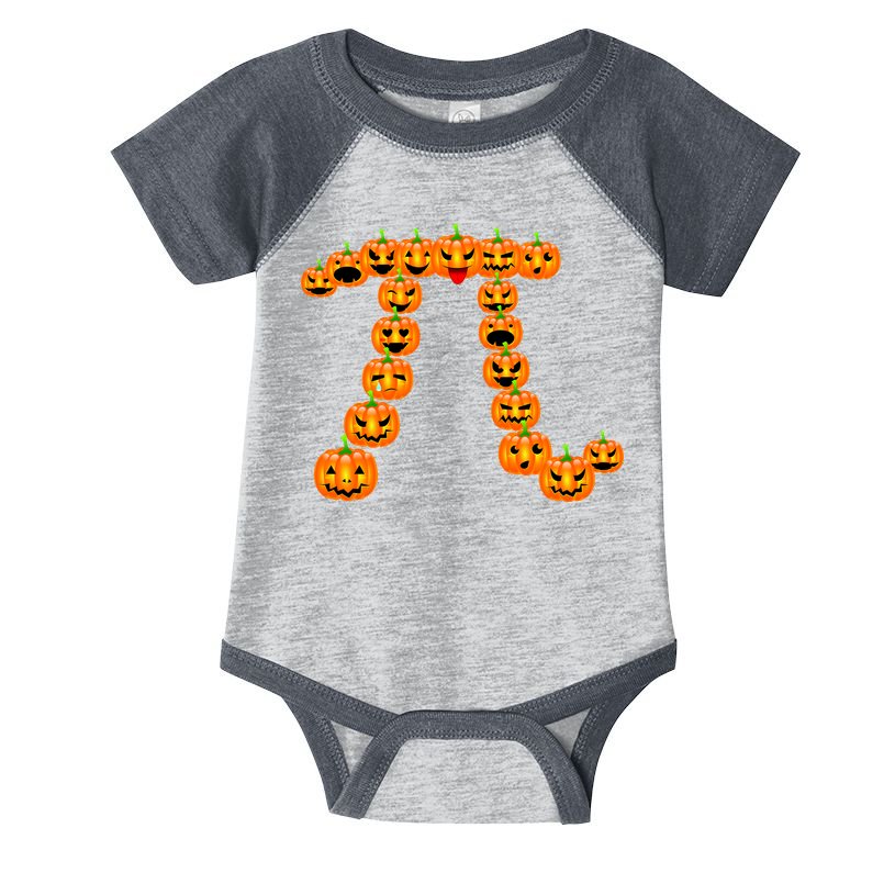 Pumpkin Pi Emoji's Halloween Math 3.14 Infant Baby Jersey Bodysuit