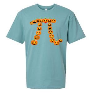 Pumpkin Pi Emoji's Halloween Math 3.14 Sueded Cloud Jersey T-Shirt