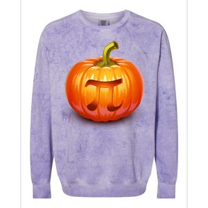 Pumpkin Pi Jack O Lantern Colorblast Crewneck Sweatshirt