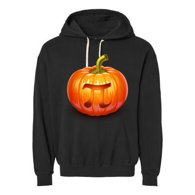 Pumpkin Pi Jack O Lantern Garment-Dyed Fleece Hoodie