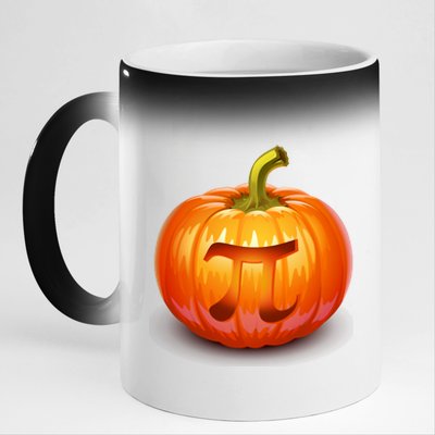 Pumpkin Pi Jack O Lantern 11oz Black Color Changing Mug