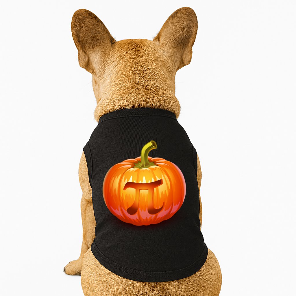Pumpkin Pi Jack O Lantern Doggie Tank