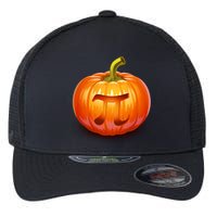 Pumpkin Pi Jack O Lantern Flexfit Unipanel Trucker Cap