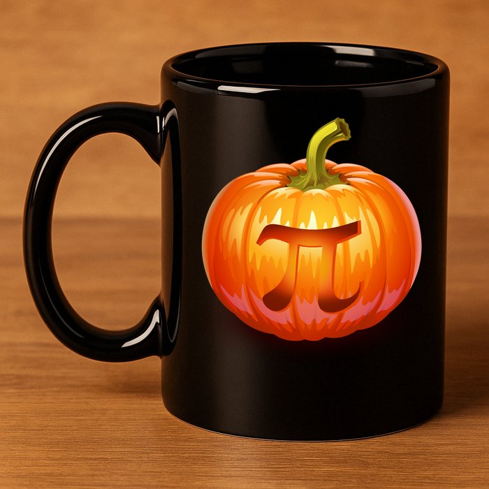 Pumpkin Pi Jack O Lantern 11oz C Handle Ceramic Mug