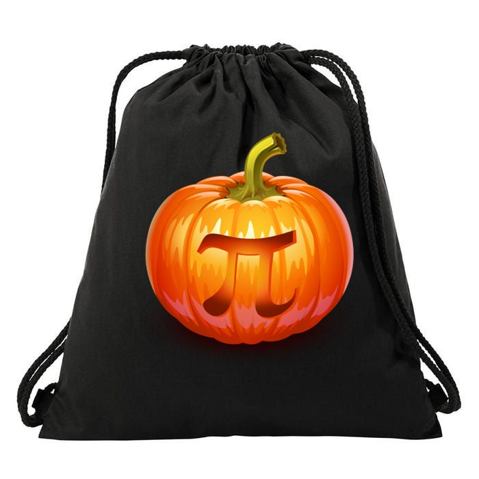 Pumpkin Pi Jack O Lantern Drawstring Bag