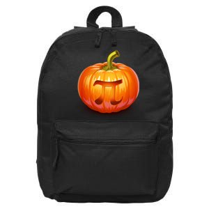 Pumpkin Pi Jack O Lantern 16 in Basic Backpack