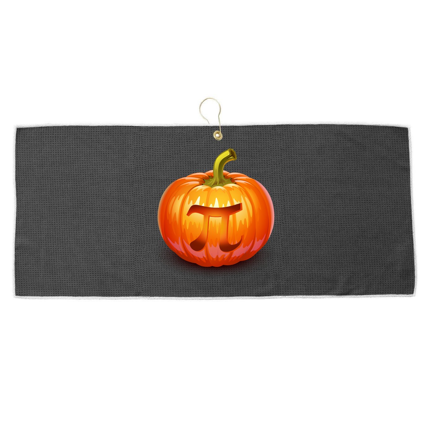 Pumpkin Pi Jack O Lantern Large Microfiber Waffle Golf Towel