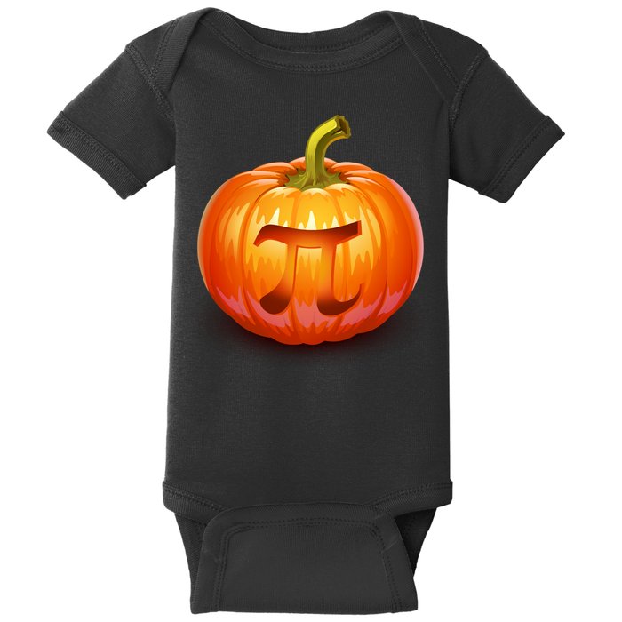 Pumpkin Pi Jack O Lantern Baby Bodysuit