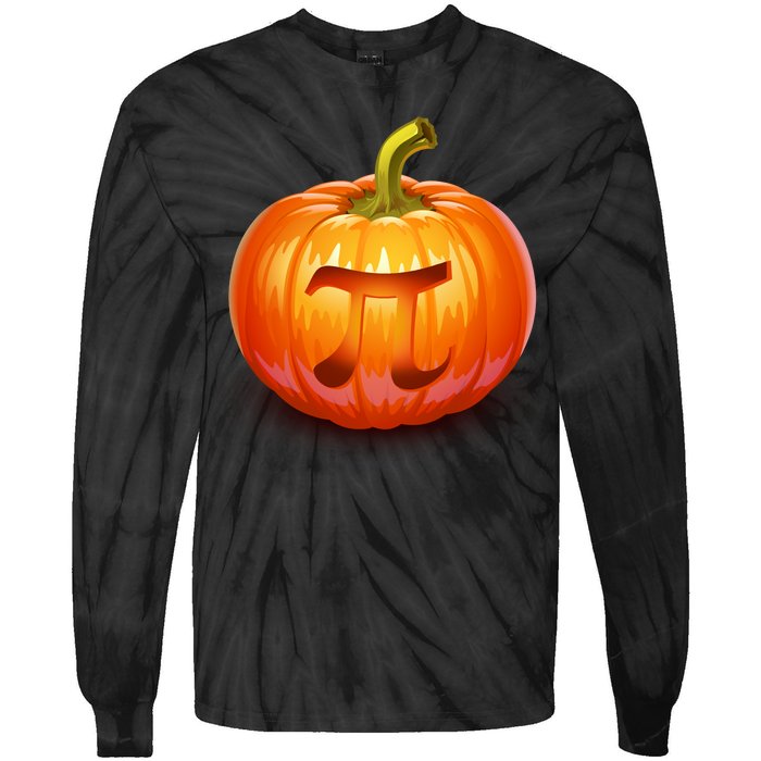 Pumpkin Pi Jack O Lantern Tie-Dye Long Sleeve Shirt