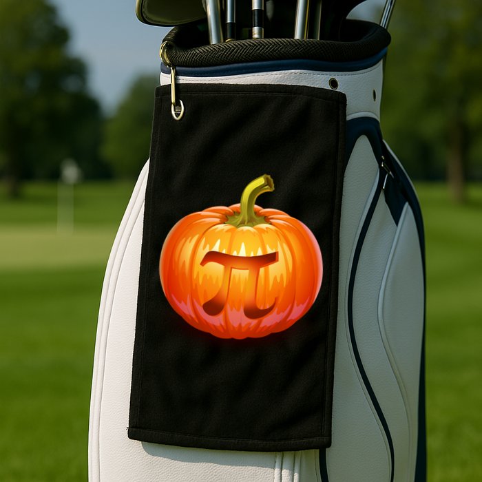 Pumpkin Pi Jack O Lantern Golf Towel