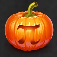 Pumpkin Pi Jack O Lantern Golf Towel